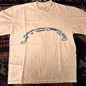 POLITE WORLDWIDE Designer Hand-painted Tee Shirt SIZE L NEW RARE